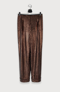 Marmelstein_Brown_sequined_tapered_Trousers.png